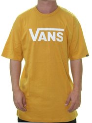 Camiseta Masculina Vans Classic Manga Curta Estampada - Mostarda