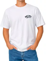 Camiseta Masculina Vans Double Standard Manga Curta Estampada - Branco
