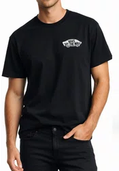 Camiseta Masculina Vans Double Standard Manga Curta Estampada - Preto