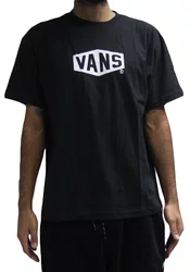 Camiseta Masculina Vans Hex Logo Manga Curta Estampada - Preto
