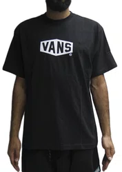 Camiseta Masculina Vans Hex SS Manga Curta Estampada - Preto