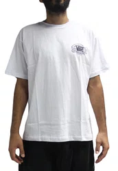 Camiseta Masculina Vans Hot Lines Manga Curta Estampada - Branco