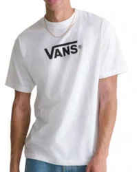 Camiseta Masculina Vans New Classic Manga Curta Estampada - Branco