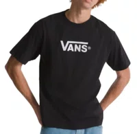 Camiseta Masculina Vans New Classic Manga Curta Estampada - Preto
