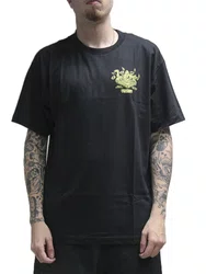Camiseta Masculina Vans Scratches Records Manga Curta Estampada - Preto