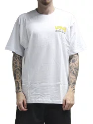 Camiseta Masculina Vans Shop Front Manga Curta Estampada - Branco