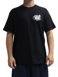 Camiseta Masculina Vans Show Off Manga Curta Estampada - Preto