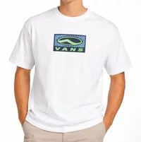 Camiseta Masculina Vans Sidestripe Sports Manga Curta Estampada - Branco