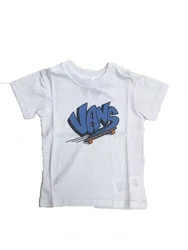 Camiseta Masculina Vans Sk8 Manga Curta Estampada - Branco
