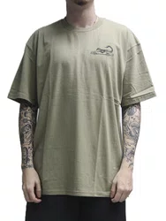 Camiseta Masculina Vans Sting Wagon Manga Curta Estampada - Verde