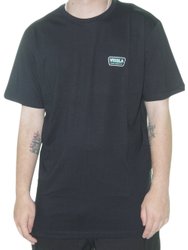 Camiseta Masculina Vissla Heavy Sets Manga Curta Estampada - Preto