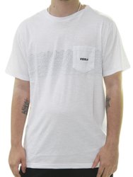 Camiseta Masculina Vissla Washout Manga Curta Estampada - Branco