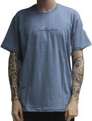 Camiseta Masculina VLCS Horizonte Manga Curta Estampada - Azul Ciano