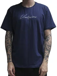 Camiseta Masculina VLCS Horizonte Manga Curta Estampada - Marinho