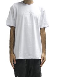 Camiseta Masculina VLCS Pincel Manga Curta Estampada - Branco