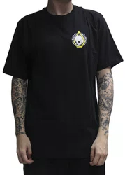 Camiseta Masculina Volcom Arched Manga Curta Estampada - Preto