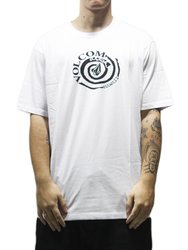 Camiseta Masculina Volcom Barrelz Manga Curta Estampada - Branco