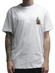 Camiseta Masculina Volcom Catv Manga Curta Estampada - Branco