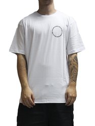 Camiseta Masculina Volcom Cylinderz Manga Curta Estampada - Branco