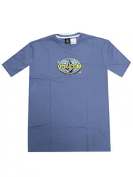 Camiseta Masculina Volcom Especial Manga Curta Estampada - Azul