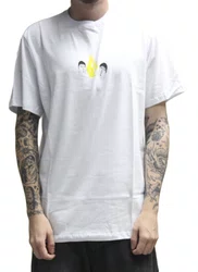Camiseta Masculina Volcom Face To Face Manga Curta Estampada - Branco