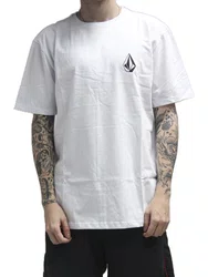 Camiseta Masculina Volcom Iconic Manga Curta Estampada - Branco
