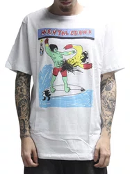 Camiseta Masculina Volcom Mental Crowd Manga Curta Estampada - Branco