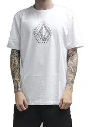 Camiseta Masculina Volcom Oxide Manga Curta Estampada - Branco