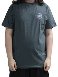 Camiseta Masculina Volcom Sunshiner Manga Curta Estampada - Cinza/Chumbo