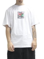 Camiseta Masculina Wats Corrida Manga Curta Estampada - Branco