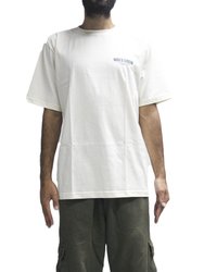 Camiseta Masculina Wats Crew Manga Curta Estampada - Off White