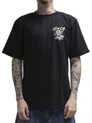 Camiseta Masculina Wats Day Off Manga Curta Estampada - Preto