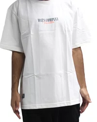 Camiseta Masculina Wats Over Enjoy Manga Curta Estampada - Off White