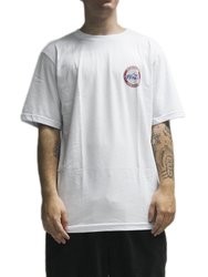 Camiseta Masculina Wats Selo Manga Curta Estampada - Branco