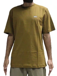 Camiseta Masculina Wats Small Box Manga Curta Estampada - Verde Musgo