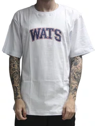 Camiseta Masculina Wats Sporting Manga Curta Estampada - Branco