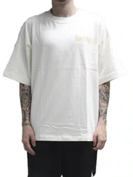 Camiseta Masculino Baw Oversized Inward City Manga Curta Estampada - Off White