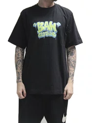 Camiseta Masculino Baw Regular Progress Manga Curta Estampada - Preto