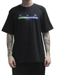Camiseta Masculino BAW Resgular 90s Manga Curta Estampada - Preto