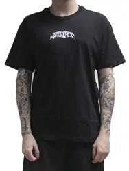 Camiseta Masculino Blunt Lettering B Manga Curta Estampada - Preto