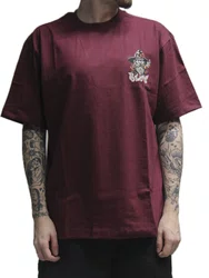 Camiseta Masculino Blunt Premium Saruman Manga Curta Estampada - Vinho