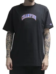 Camiseta Masculino Champion New York City Manga Curta Estampada - Preto
