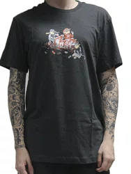 Camiseta Masculino Lost Crew Manga Curta Estampada - Chumbo