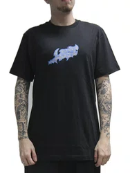 Camiseta Masculino Lost Dysfunctional Manga Curta Estampada - Preto