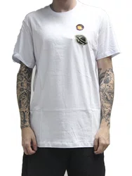 Camiseta Masculino Lost Saturn Zombie Manga Curta Estampada - Branco