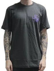 Camiseta Masculino Lost Skull Manga Curta Estampada - Chumbo