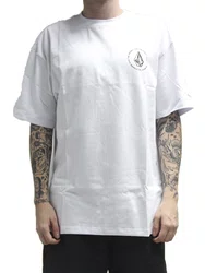 Camiseta Masculino Volcom Comfort Classics Manga Curta Estampada - Branco