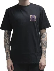 Camiseta Masculino Volcom Plated Manga Curta Estampada - Preto