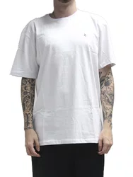 Camiseta Masculino Volcom Stone Blanks Manga Curta Estampada - Branco
