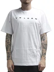 Camiseta Masculino Volcom Yewwro Manga Curta Estampada - Branco